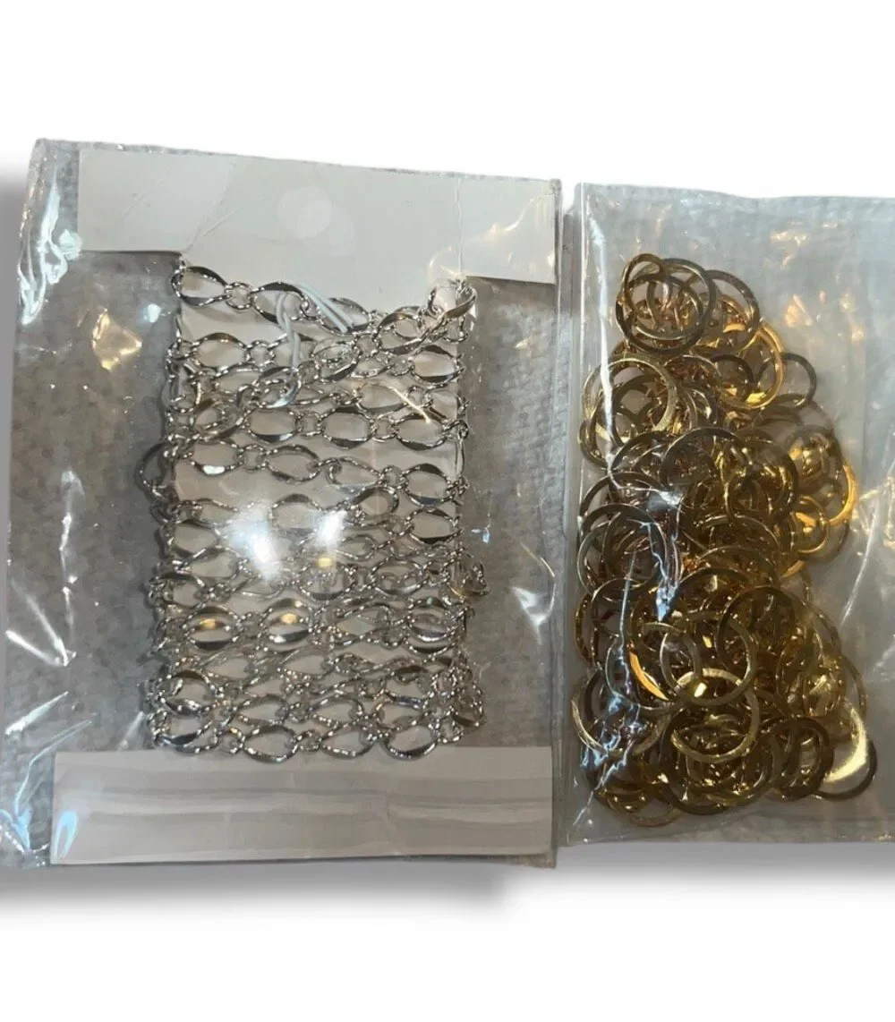 Fire Mountain Gems Gold & Silver Jewelry Making Chain Lot 5 Ft Each